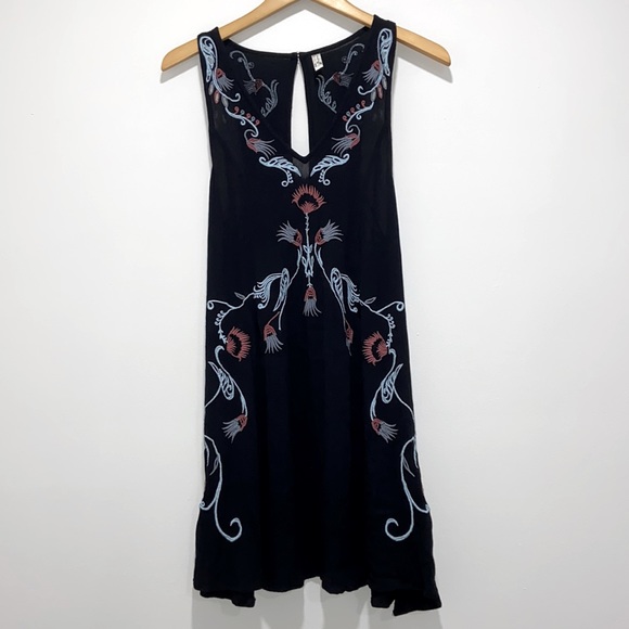 Free People Adelaide Festival Slip Flowy Boho Dress Women Size S / M - Picture 4 of 14
